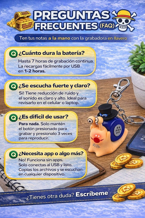 GRABADORA DEN MUSHI PARA RECORDAR TU TAREAS, MANDADOS, HORARIO