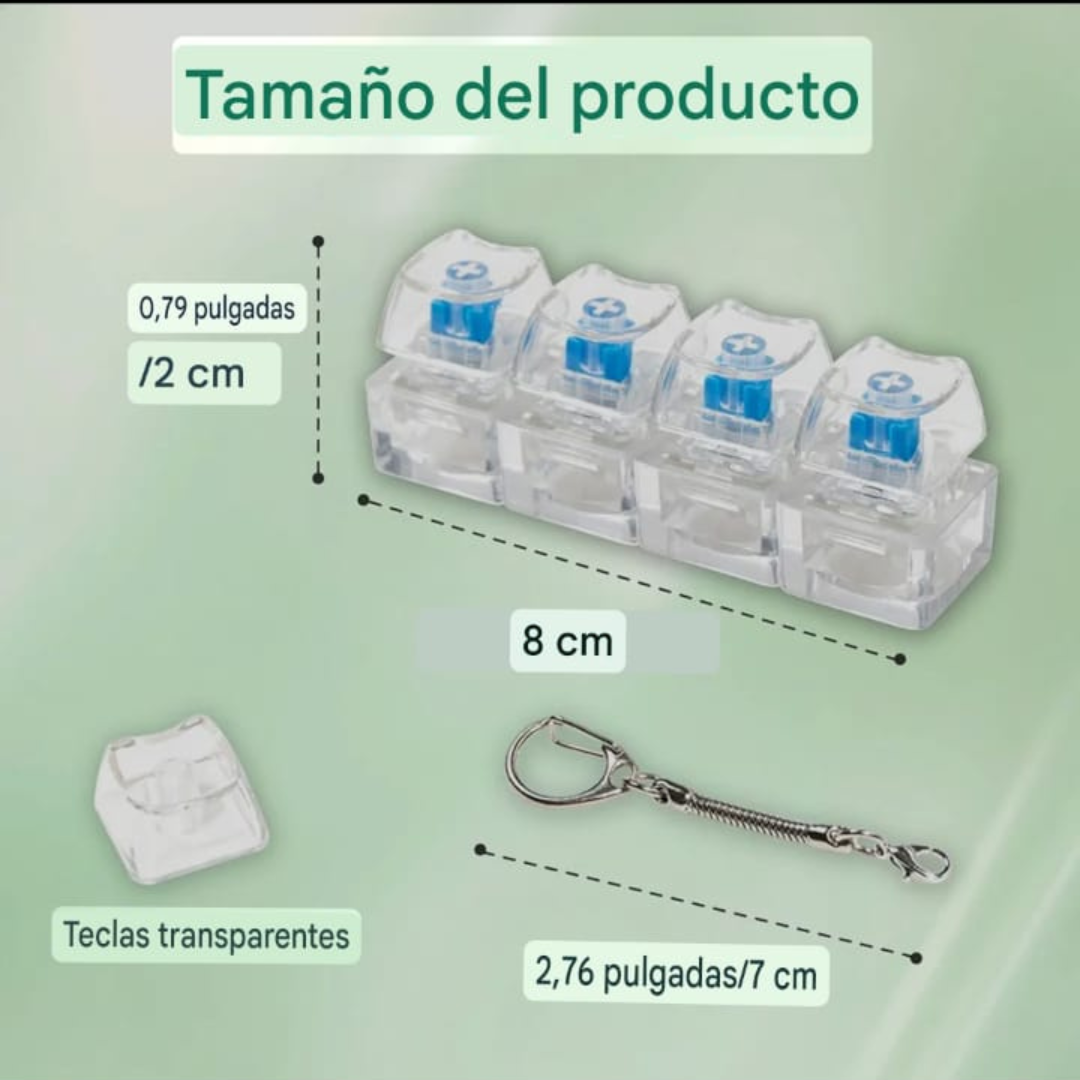 Teclado 4 letras, para aliviar el estres, ansiedad y tdah